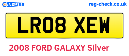 LR08XEW are the vehicle registration plates.