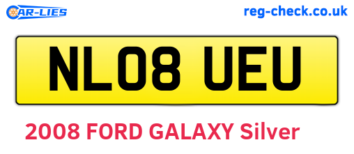 NL08UEU are the vehicle registration plates.