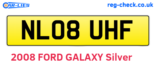NL08UHF are the vehicle registration plates.