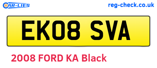 EK08SVA are the vehicle registration plates.