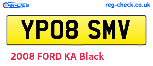 YP08SMV are the vehicle registration plates.