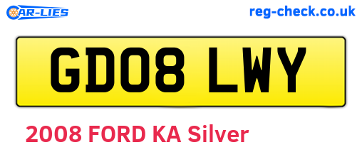 GD08LWY are the vehicle registration plates.
