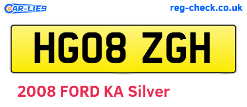 HG08ZGH are the vehicle registration plates.