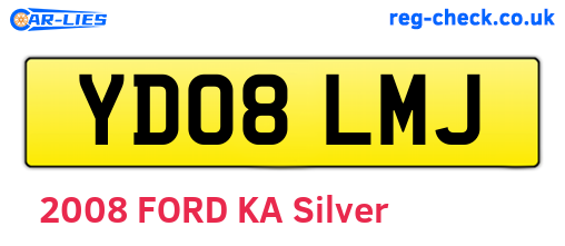 YD08LMJ are the vehicle registration plates.