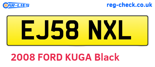 EJ58NXL are the vehicle registration plates.