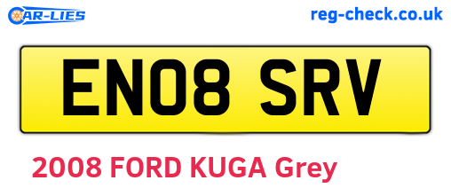 EN08SRV are the vehicle registration plates.