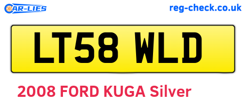 LT58WLD are the vehicle registration plates.