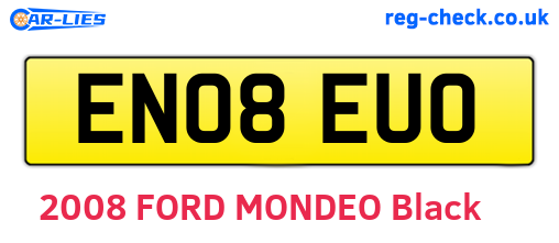 EN08EUO are the vehicle registration plates.