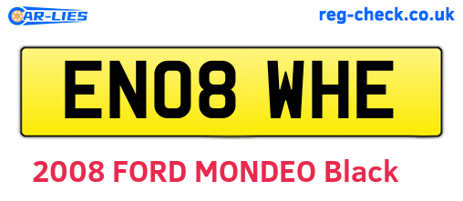 EN08WHE are the vehicle registration plates.