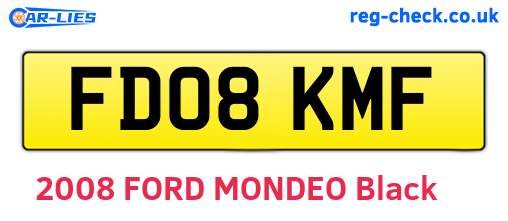 FD08KMF are the vehicle registration plates.