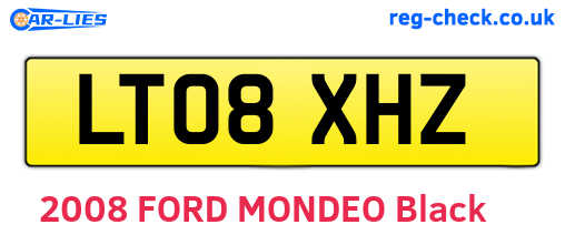 LT08XHZ are the vehicle registration plates.