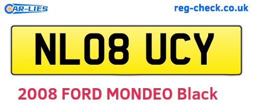 NL08UCY are the vehicle registration plates.