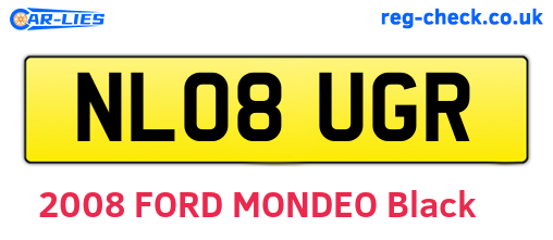 NL08UGR are the vehicle registration plates.