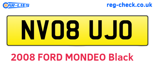 NV08UJO are the vehicle registration plates.