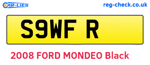 S9WFR are the vehicle registration plates.