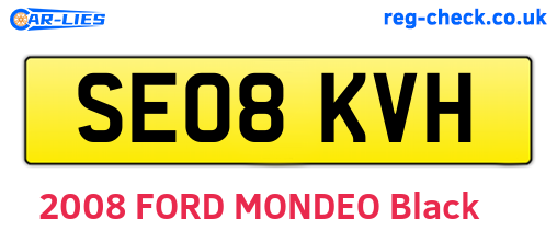 SE08KVH are the vehicle registration plates.