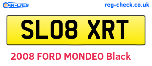 SL08XRT are the vehicle registration plates.