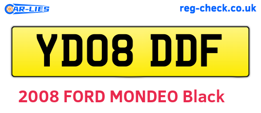 YD08DDF are the vehicle registration plates.