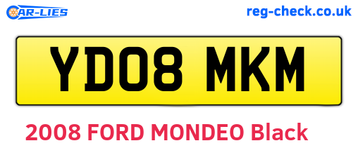YD08MKM are the vehicle registration plates.