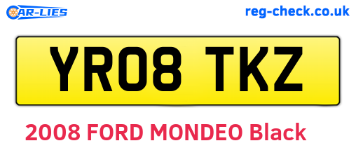 YR08TKZ are the vehicle registration plates.