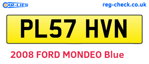 PL57HVN are the vehicle registration plates.