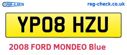YP08HZU are the vehicle registration plates.