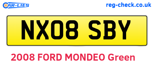 NX08SBY are the vehicle registration plates.