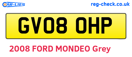 GV08OHP are the vehicle registration plates.