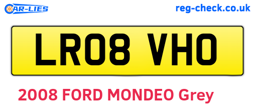 LR08VHO are the vehicle registration plates.