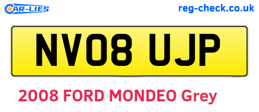 NV08UJP are the vehicle registration plates.