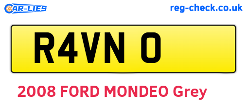 R4VNO are the vehicle registration plates.