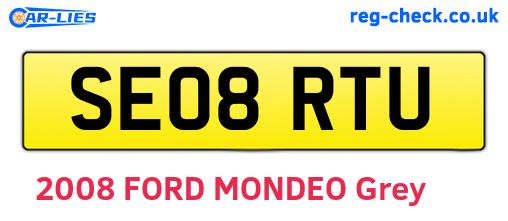 SE08RTU are the vehicle registration plates.