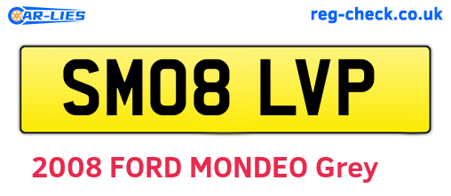SM08LVP are the vehicle registration plates.