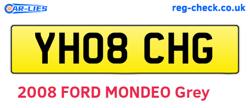 YH08CHG are the vehicle registration plates.