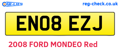 EN08EZJ are the vehicle registration plates.