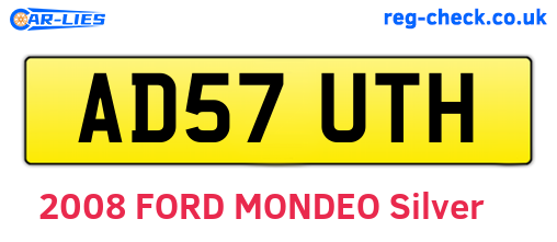 AD57UTH are the vehicle registration plates.