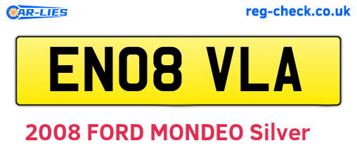 EN08VLA are the vehicle registration plates.