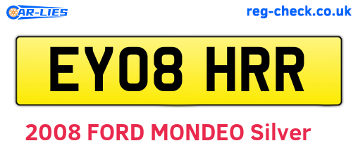 EY08HRR are the vehicle registration plates.