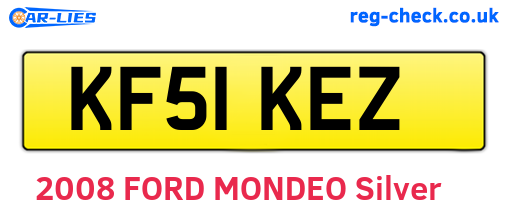 KF51KEZ are the vehicle registration plates.