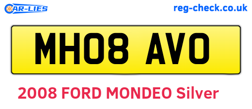 MH08AVO are the vehicle registration plates.