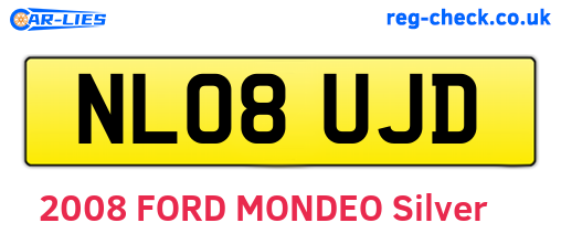 NL08UJD are the vehicle registration plates.