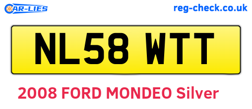 NL58WTT are the vehicle registration plates.