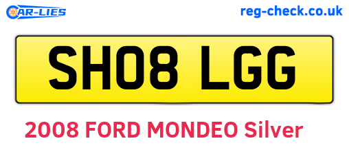 SH08LGG are the vehicle registration plates.