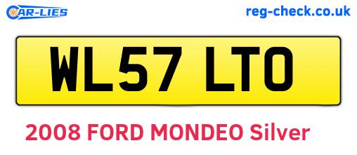 WL57LTO are the vehicle registration plates.