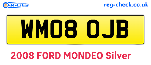 WM08OJB are the vehicle registration plates.