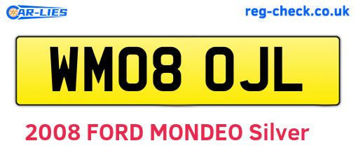 WM08OJL are the vehicle registration plates.