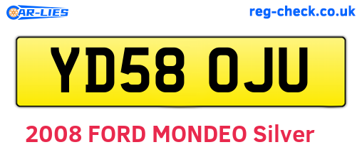 YD58OJU are the vehicle registration plates.