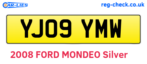 YJ09YMW are the vehicle registration plates.