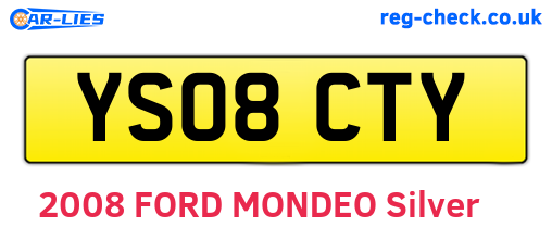 YS08CTY are the vehicle registration plates.
