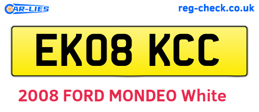 EK08KCC are the vehicle registration plates.